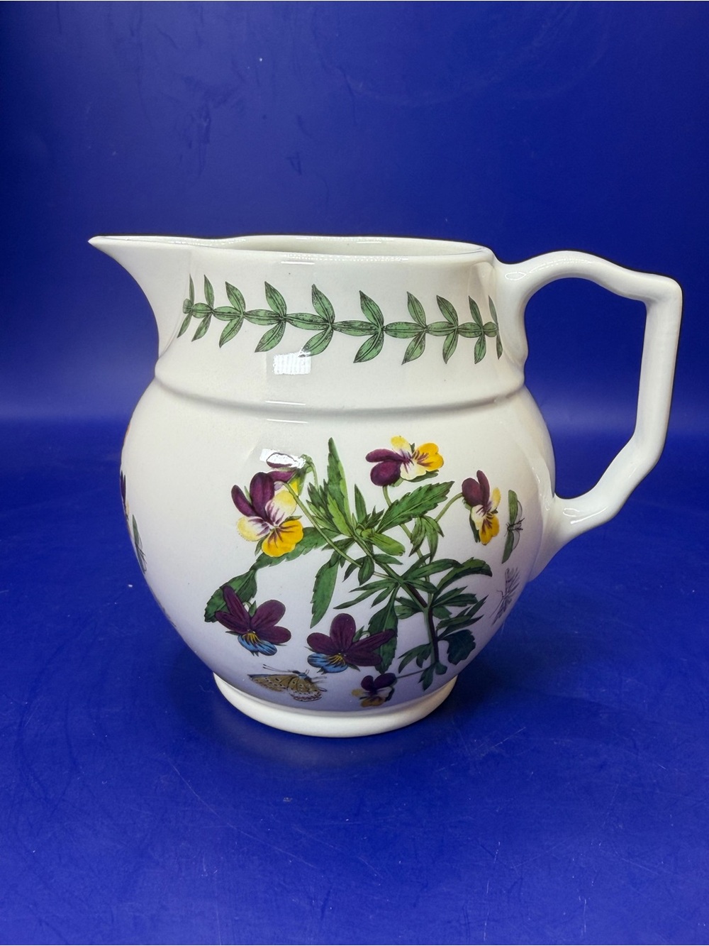 Portmeirion Botanic Pansy Garden Pitcher or Creamer.
